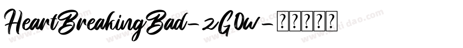 HeartBreakingBad-zG0w字体转换