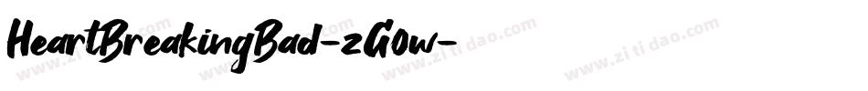 HeartBreakingBad-zG0w字体转换