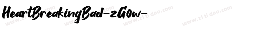 HeartBreakingBad-zG0w字体转换