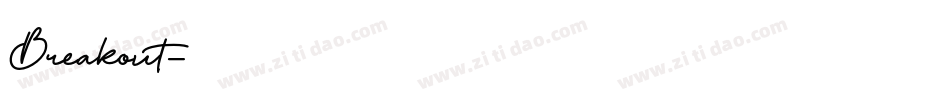Breakout字体转换