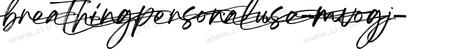 BreathingPersonalUse-MVOGJ字体转换