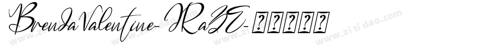 BrendaValentine-JRaZE字体转换