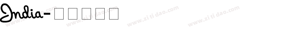India字体转换