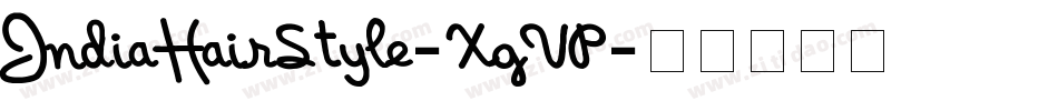 IndiaHairStyle-XgVP字体转换