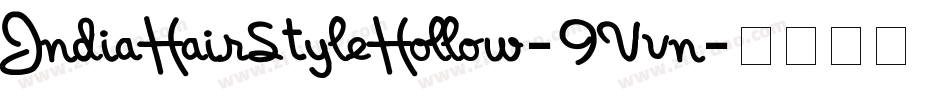 IndiaHairStyleHollow-9Vvn字体转换
