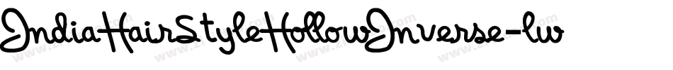 IndiaHairStyleHollowInverse-lwp0字体转换
