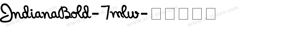 IndianaBold-7mlw字体转换