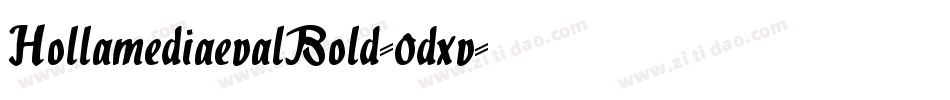 HollamediaevalBold-0dxv字体转换