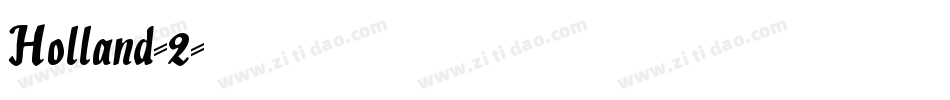 Holland-2字体转换