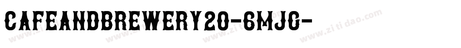 CafeAndBrewery20-6MJg字体转换