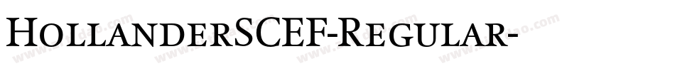 HollanderSCEF-Regular字体转换