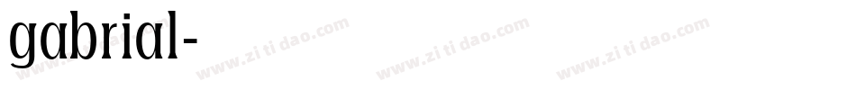 gabrial字体转换