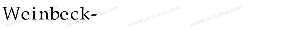 Weinbeck字体转换