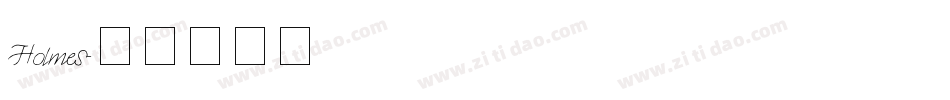 Holmes字体转换