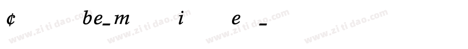 ConcordeBE-MediumItalicExp字体转换