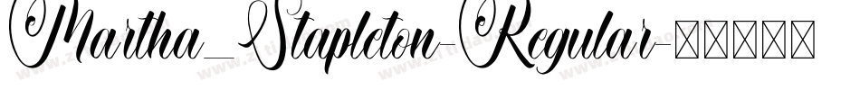 Martha_Stapleton-Regular字体转换