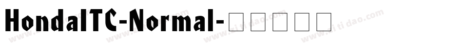 HondaITC-Normal字体转换