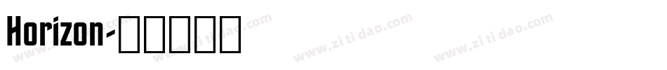 Horizon字体转换
