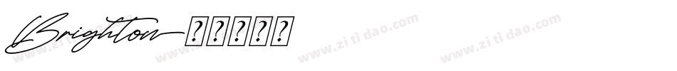 Brighton字体转换
