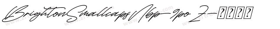 BrightonSmallcapsNbp-9poZ字体转换