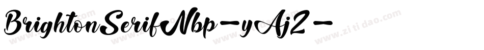 BrightonSerifNbp-yAj2字体转换
