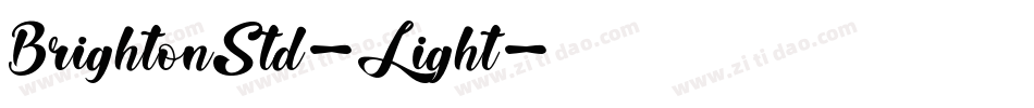 BrightonStd-Light字体转换