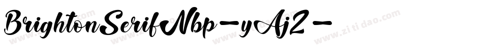 BrightonSerifNbp-yAj2字体转换