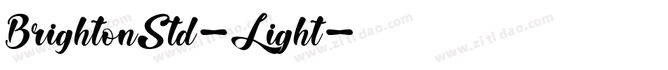 BrightonStd-Light字体转换