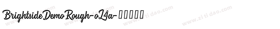BrightsideDemoRough-oL4a字体转换