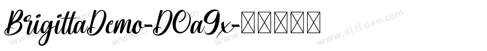 BrigittaDemo-DOa9x字体转换