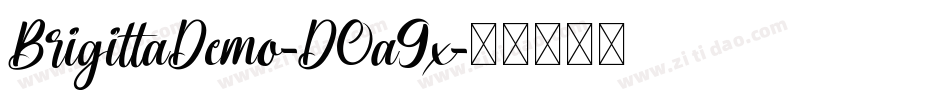 BrigittaDemo-DOa9x字体转换