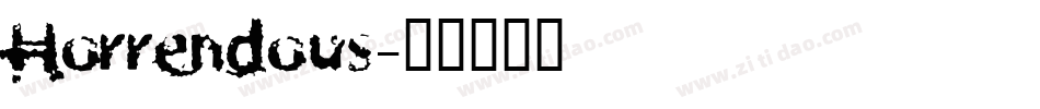 Horrendous字体转换
