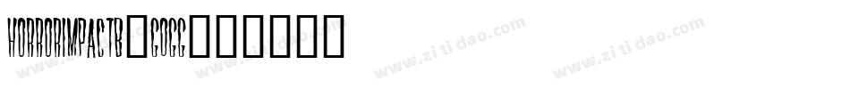 HorrorImpactB-GOGG字体转换