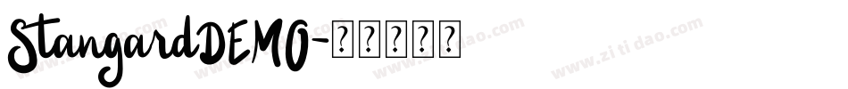 StangardDEMO字体转换