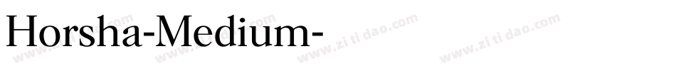 Horsha-Medium字体转换
