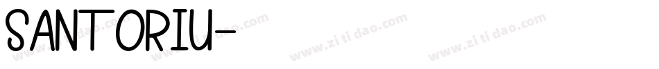 Santoriu字体转换