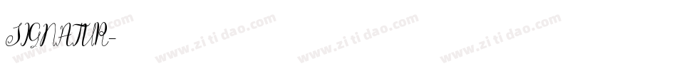 SIGNATUR字体转换