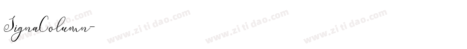 SignaColumn字体转换