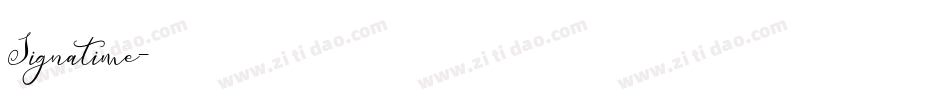 Signatime字体转换
