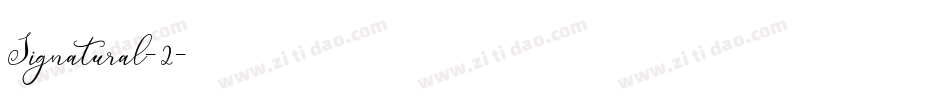 Signatural-2字体转换