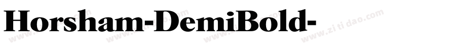 Horsham-DemiBold字体转换