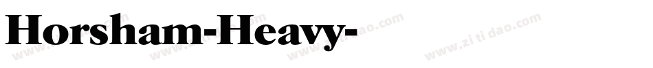 Horsham-Heavy字体转换