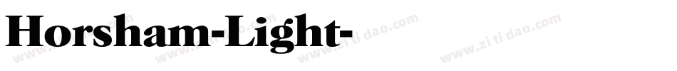 Horsham-Light字体转换