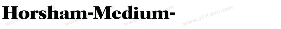 Horsham-Medium字体转换