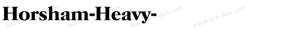 Horsham-Heavy字体转换