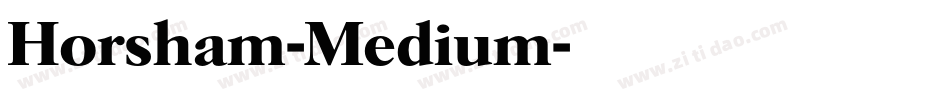 Horsham-Medium字体转换