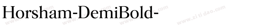 Horsham-DemiBold字体转换