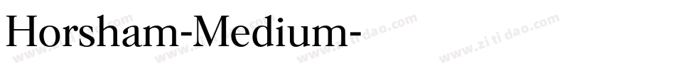 Horsham-Medium字体转换