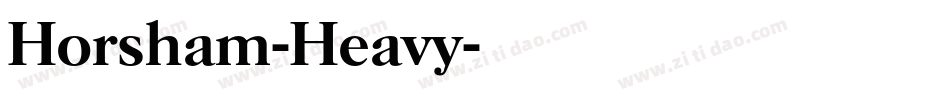 Horsham-Heavy字体转换