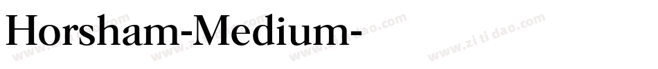 Horsham-Medium字体转换
